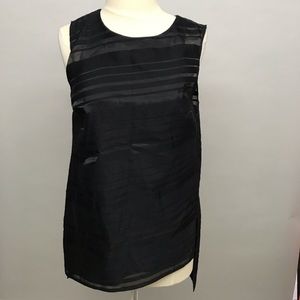 NWT public school sheer striped long tank top